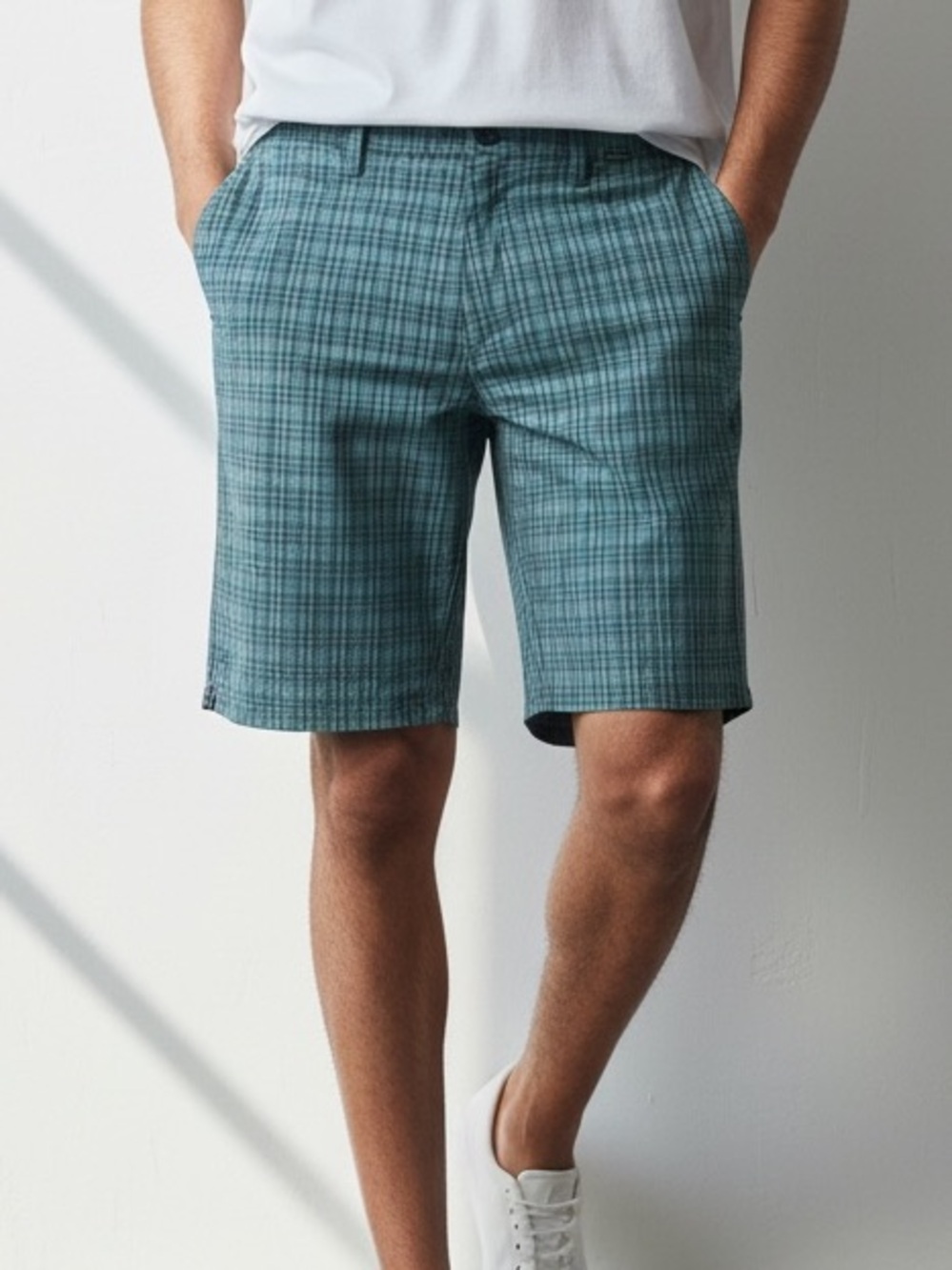 Hurley Dri-Fit Plaid Walking Shorts